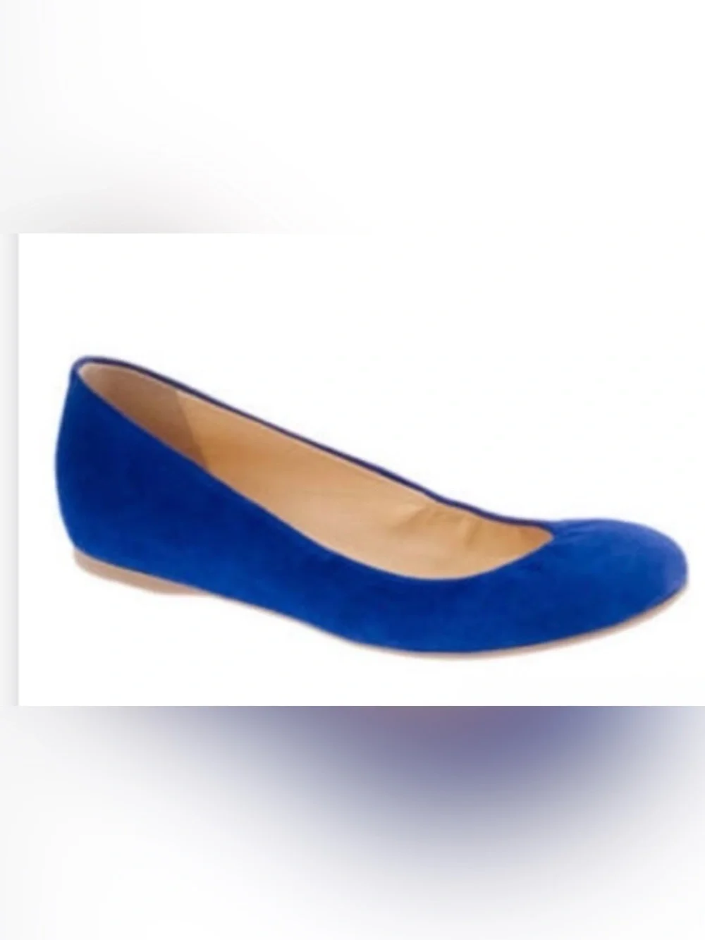 J. Crew Royal Blue Suede Ballet Flat
